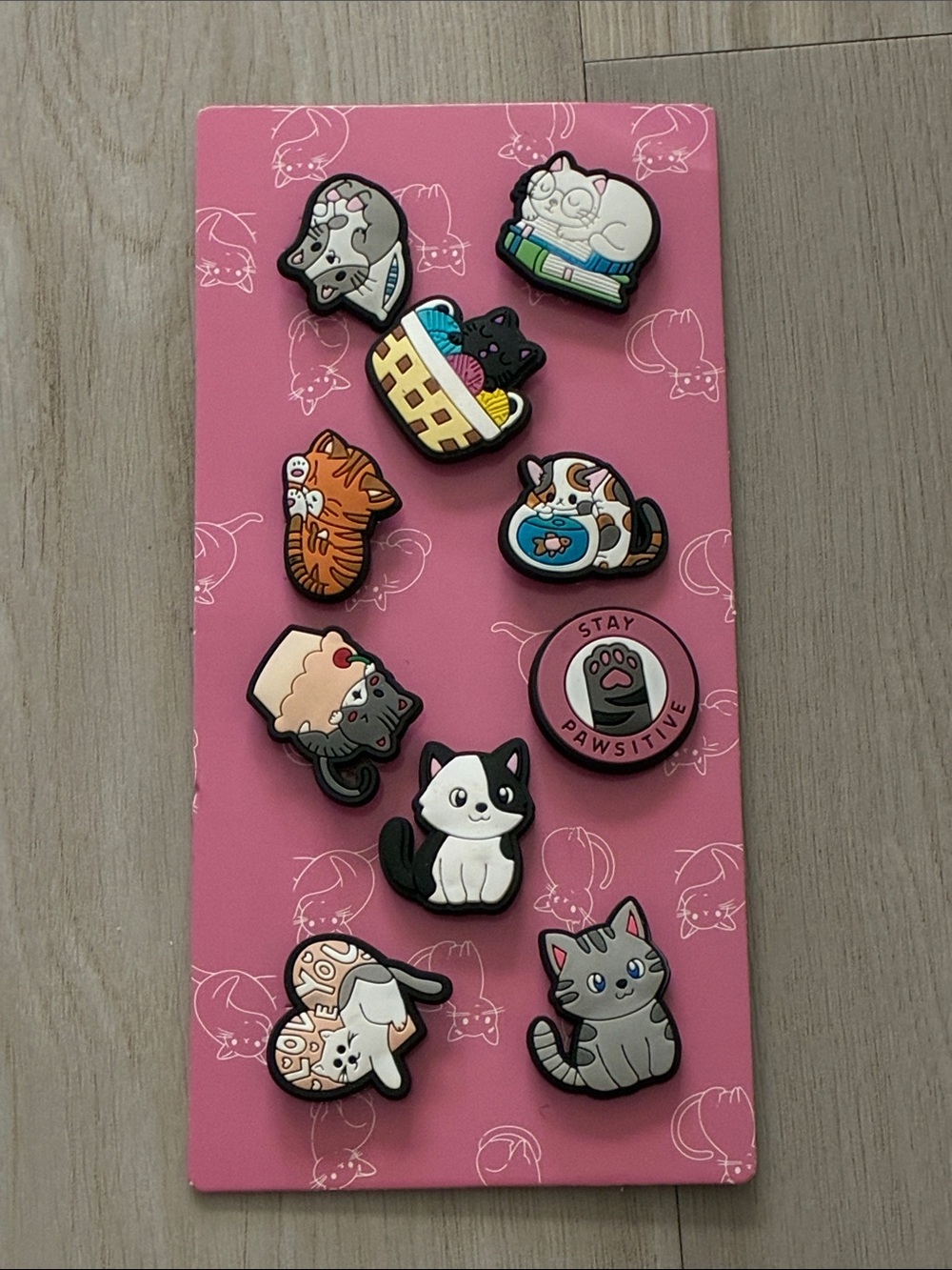 Cute Cat Charms Pin Set - 10 Jibbets!